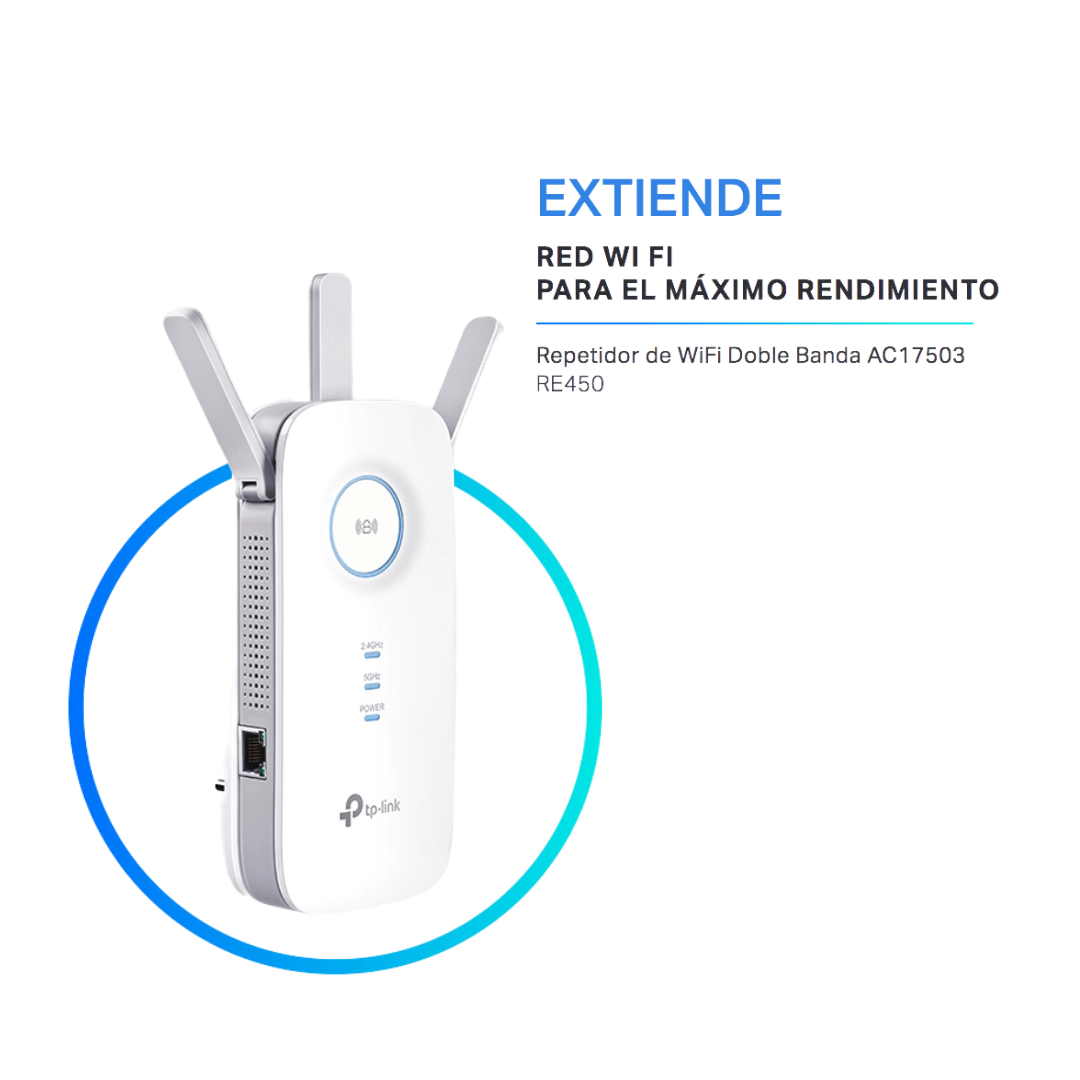 Repetidor de Cobertura WiFi AC, 1750 Mbps